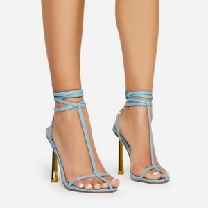 Baby Blue Heels (Long straps)